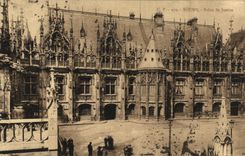 VINTAGE POSTCARD Rouen Law courts