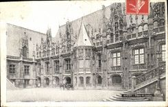 VINTAGE POSTCARD Rouen Law courts