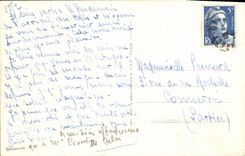 CPA La Clusaz Vue Generale et Chaine des Aravis