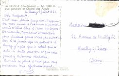 CPSM Clusaz View and Chains of Aravis