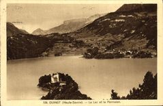 VINTAGE POSTCARD Duingt the Lake and Parmelan