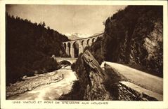 VINTAGE POSTCARD Viaduct And Bridge Of co  Marie In Houches