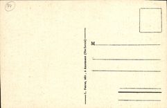 VINTAGE POSTCARD Solid mass of Mont Blanc and Arve Seen Of St Martin On Sallanches