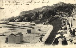 VINTAGE POSTCARD Sainte Address the Maritime Boulevard and the Cape Of Heve