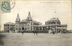 VINTAGE POSTCARD Treport the Casino Ponies