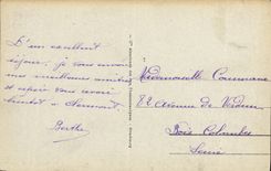 VINTAGE POSTCARD Treport the Beach Villas and Cliffs