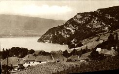 CPSM the Lake has Talloires and the Rock of Expensive