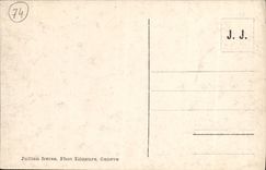 VINTAGE POSTCARD Church D Argentiere and Mont Blanc