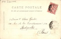 VINTAGE POSTCARD Needle and Collar of the Hanging post Switch D Argentieres