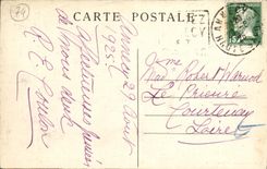 VINTAGE POSTCARD Lovagny Castle of Montrottier Museum Leon Ponds