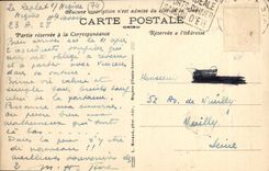 VINTAGE POSTCARD Megeve Country cottage of the Old woman and Mont Blanc