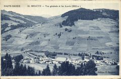 VINTAGE POSTCARD Megeve View and aravis