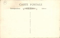 VINTAGE POSTCARD Megeve View and Mont Blanc