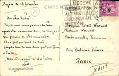 VINTAGE POSTCARD Megeve the Road Of the Mount D Alpine laburnum