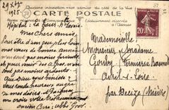 VINTAGE POSTCARD Road of the Collar of Aravis Tunnel and rocks of the head