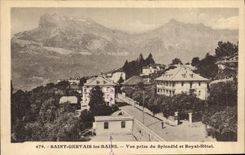 CPA Saint Gervais les Bains Vue Prise du Splendid et Royal Hotel