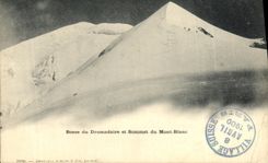 VINTAGE POSTCARD Bump of the Dromedary and Summit of Mont Blanc