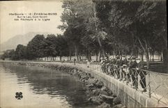 VINTAGE POSTCARD Evian Les Bains On the Lake Favorite Corner of the Sinners to the Line