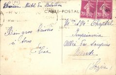 VINTAGE POSTCARD Evian Les Bains the Port Boat