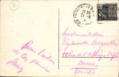 VINTAGE POSTCARD Thonon Les Bains Panorama On Thonon seen from of Allinges