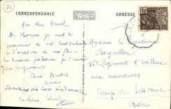 Panorama de Thonon de la POSTAL de la VENDIMIA les Bains del puerto y del barco de los chalets