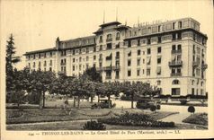VINTAGE POSTCARD Thonon Les Bains the Large Hotel of the Park