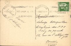 VINTAGE POSTCARD Thonon Les Bains the Large Hotel of the Park