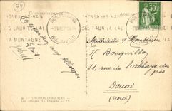 VINTAGE POSTCARD Thonon Les Bains Allinges La Chapelle