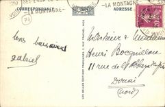 VINTAGE POSTCARD Thonon Les Bains Seen from of Concise