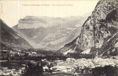 VINTAGE POSTCARD Tramvay D Annecy has Thones of Thones View