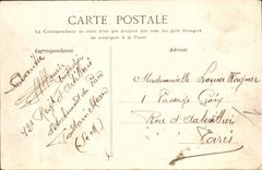 VINTAGE POSTCARD Drill De Fontainebleau Pond of Franchard