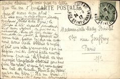 VINTAGE POSTCARD Palate De Fontainebleau Seen from of the Floor and Romulus