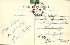 VINTAGE POSTCARD Palate of Fontainebleau Boudoir of Marie Antoinette