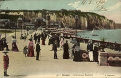 POSTAL Dieppe de la VENDIMIA el bulevar maritimo