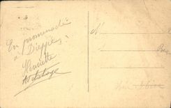 La POSTAL Dieppe de la VENDIMIA salio del barco de Versalles