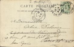 Puerta de Dieppe de la POSTAL de la VENDIMIA de L iglesia Jacques Saint