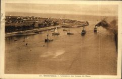 VINTAGE POSTCARD Ouistreham Crossing of the Boats of Le Havre