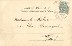 VINTAGE POSTCARD Drums Crypt of the Prioress of Arnoult Saint