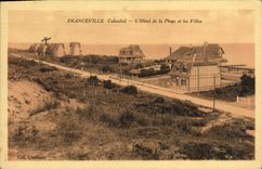 VINTAGE POSTCARD Franceville L Hotel of the Beach and the Villas