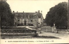 VINTAGE POSTCARD Saint Pierre On Divine the Castle De Carel