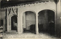 VINTAGE POSTCARD Castles Of the Apple brandy Henry Fountain the Hall