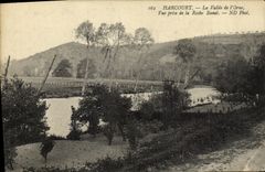 VINTAGE POSTCARD Harcourt the Valley of L Decorates Bunel Rock Seen from