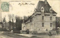 VINTAGE POSTCARD St Andre D Hebertot Castle D Aguesseau