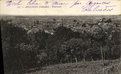 VINTAGE POSTCARD Argences Panorama