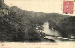 VINTAGE POSTCARD Rocks of the Moors Close Bridge D Ouilly Swiss Norman