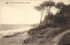 VINTAGE POSTCARD Villerville Beautiful Shore
