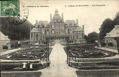 VINTAGE POSTCARD Castle of Balleroy Seen D together