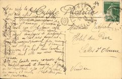 VINTAGE POSTCARD Hermanville the Dam