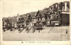 VINTAGE POSTCARD Houlgate Villas On the Beach