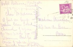 VINTAGE POSTCARD Houlgate Villas On the Beach